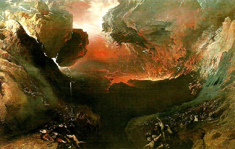 John Martin the great day of his wrath Germany oil painting art